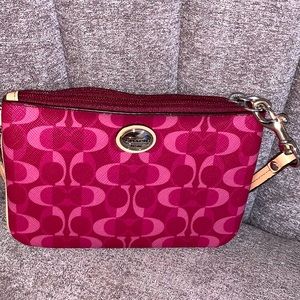 Coach Pink Wristlet